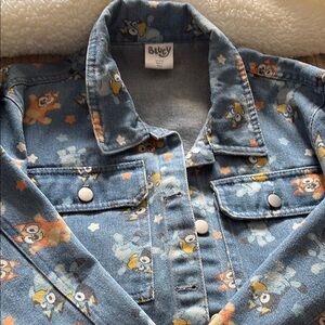 Kids Denim Jacket with Fun Print